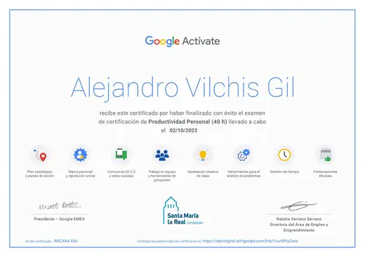 Certificación Google