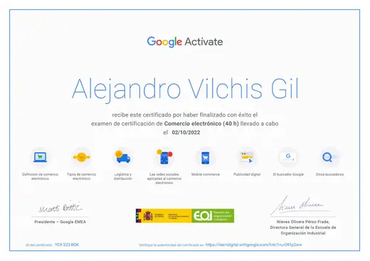 Certificación Google