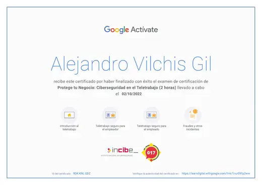 Certificación Google