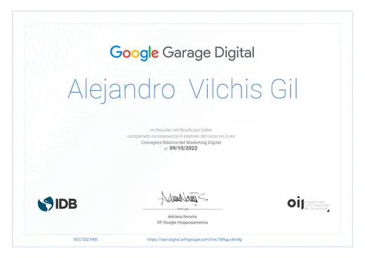 Certificación Google